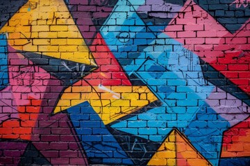 Bold Graffiti-Style Mural of Community Painting Event

