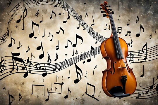 Immersive 3D Musical Landscape with Vibrant Colors and Patterns