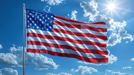 Obraz premium US American flag. For USA Memorial day,
