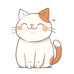 Obraz premium a cartoon of a cat