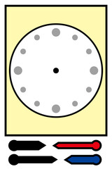 時計の読み方練習プリント 幼児用 学習用