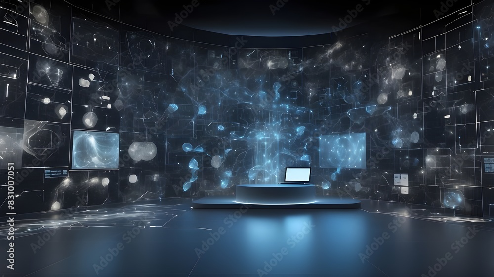 Poster neural networks, artificial intelligence (ai), data transmission and encryption, digital archives, a