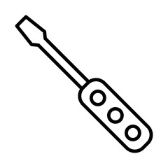 Screw driver line icon