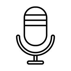 Microphone line icon