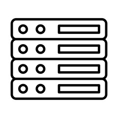 Database line icon
