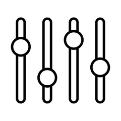 Equalizer line icon