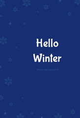 Fototapeta premium Simple minimalist winter vector design illustration. for banners, posters, social networks, promotion
