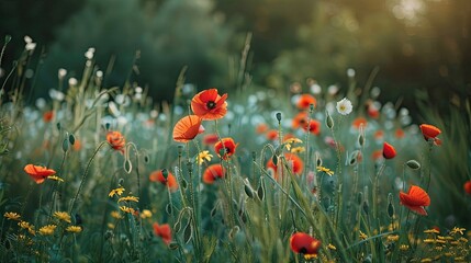 Symphony of Red and Yellow Petals