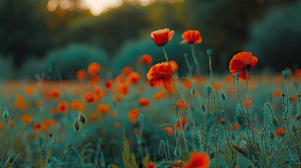 Obraz premium Symphony of Red and Yellow Petals