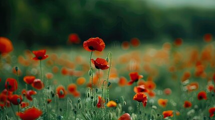 Obraz premium Symphony of Red and Yellow Petals