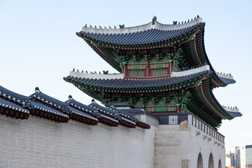 Fototapeta premium View of the gate in Gyeongbok Palace