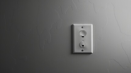 A wall with a white outlet on it