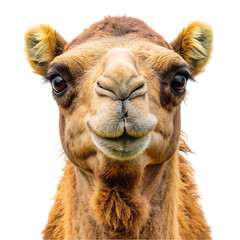 Obraz premium portrait camel on transparent background