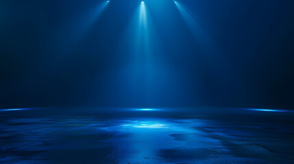 Obraz premium Abstract Blue Gradient Background with Spotlight Effect