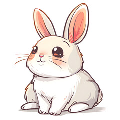 Fototapeta premium a cartoon of rabbit.