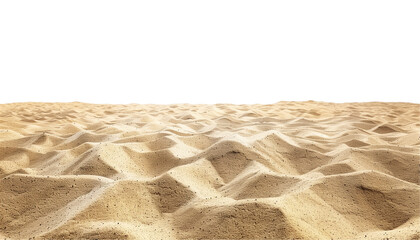 Sand Horizon Desert on Transparent Background