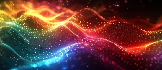 Obraz premium Dynamic Abstract Technology web Background with Particle Lines, abstract graphic, banner design, pattern design, web background template