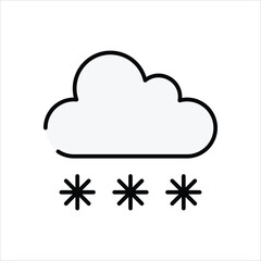 Snowy vector icon