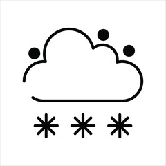 Snowy vector icon