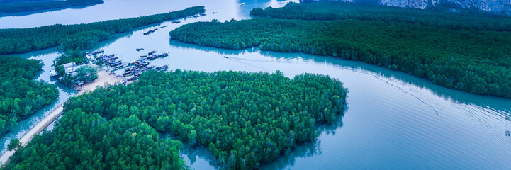 beautiful landscape Phangnga bay, unseen view of Phangnga,Thailand.