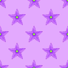 Fototapeta premium seamless pattern with flowers 