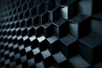 3d background abstract, technology, black color