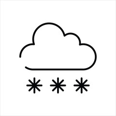 Snowy vector icon