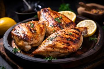 Grilled chicken breast generative AI