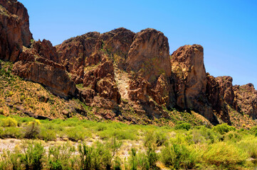 Fototapeta premium Salt River Recreation Area Arizona