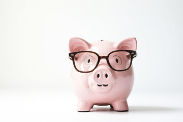 Piggy Bank with Glasses