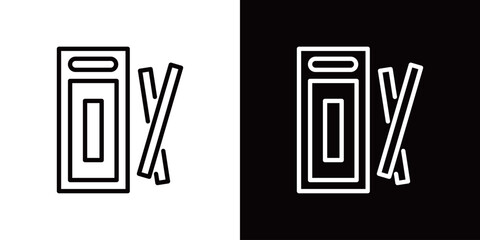 シンプルな千歳飴のアイコン