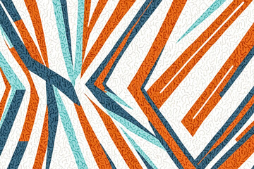 Abstract Geometric Pattern with Organic Texture