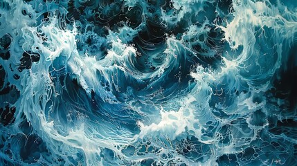 Obraz premium with each push and pull, currents carve their way through the vastness of the ocean, carrying