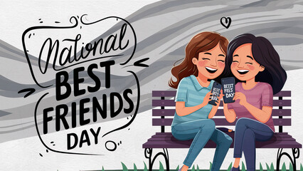 Best Friends Day, National Best Friends Day, National Best Friends Day Poster, Friendship Day, Happy National Best Friends Day, Friends Day, International Friendship Day, Poster, Post, Banner,