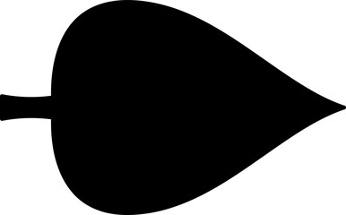 Tree leaf botanical floral decoration silhouette