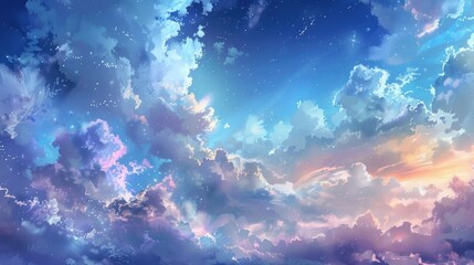 A serene and stunning sky artwork