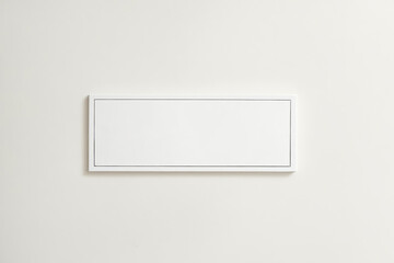 White Wall with a White Rectangular Panel