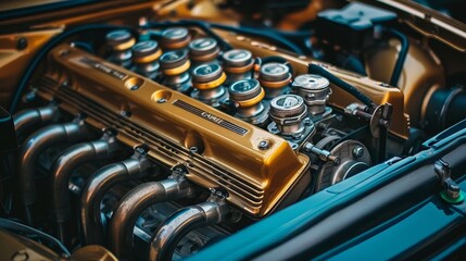 Exploring auto engine inner workings. disassembling, inspecting gears, pistons for maintenance