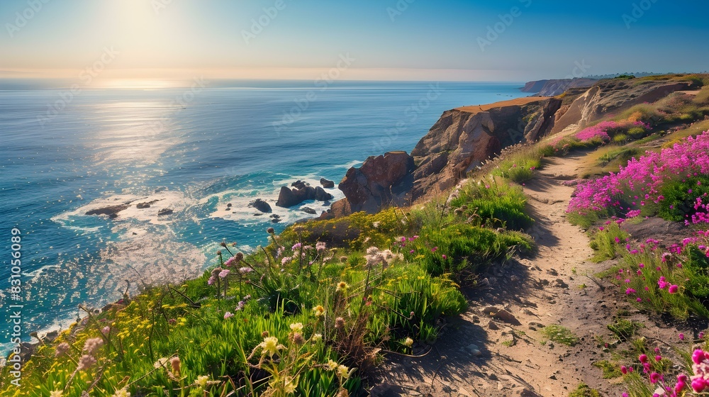 Canvas Prints coastal path an ocean view img