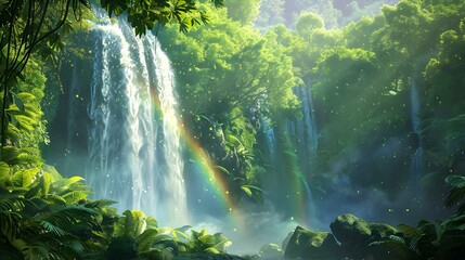 waterfall tropical forest img