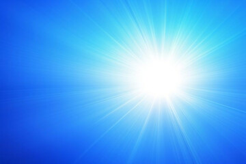 Vector abstract blue sunburst and ray wallpaper design. modern light ray sun art vintage backdrop texture background.