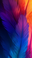 Fototapeta premium Colorful feather texture