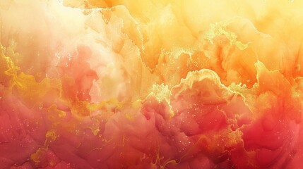 Soft golden abstract watercolor design for a soothing background illustration