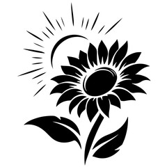 Sunflower Vector Illustration Perfect for Summer Designs and Floral Themes