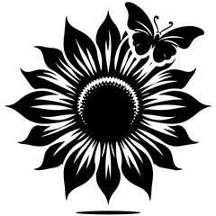 Sunflower Vector Illustration Perfect for Summer Designs and Floral Themes