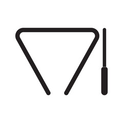 Triangle icon traditional musical instruments
