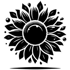 Sunflower Vector Illustration Perfect for Summer Designs and Floral Themes