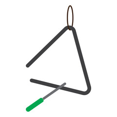 Triangle icon traditional musical instruments