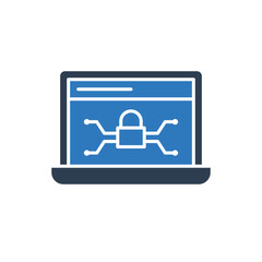 Fototapeta premium Cyber Security Icon