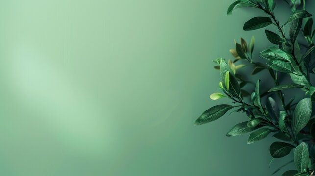 A calming solid green background, featuring soft, even tones, evoking feelings of nature and tranquility, ideal for serene visuals